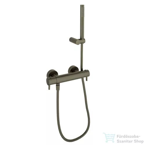 RamonSoler ODISEA JOYA fali termosztátos zuhany csaptelep zuhanyszettel, szálcsiszolt grafit 59D310465