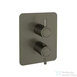   RamonSoler ODISEA JOYA falsík alatti termosztátos kád/zuhany csaptelep, szálcsiszolt grafit 59D310473