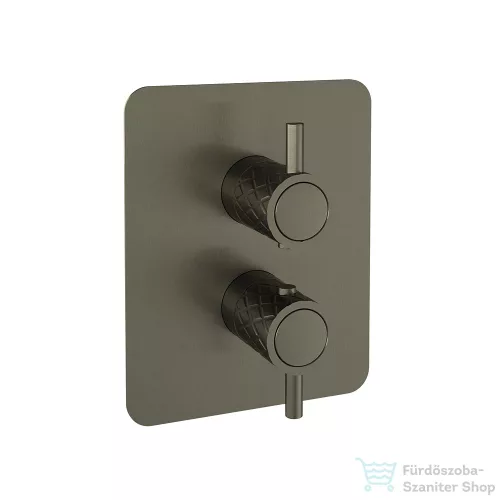RamonSoler ODISEA JOYA falsík alatti termosztátos kád/zuhany csaptelep, szálcsiszolt grafit 59D310473