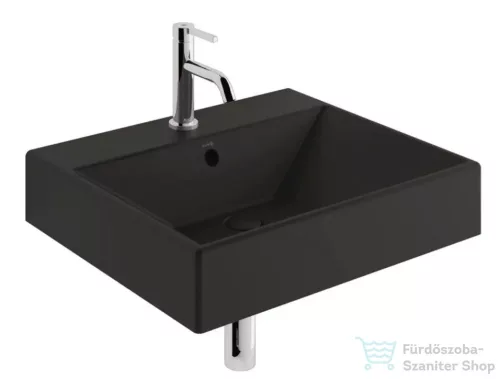 Kludi RESA 61x50,5 cm-es fali mosdó, matt fekete 59WW6139