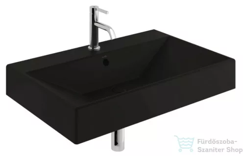 Kludi RESA 81x50,5 cm-es fali mosdó, matt fekete 59WW8139
