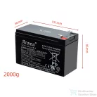 Leziter Elektromos autó akkumulátor 7 AH 6-FM-7