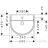 Hansgrohe GLADELAKE S 60x49 cm-es mosdó, fehér 60102450