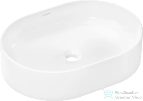 Hansgrohe XUNIVA U 55x40 cm-es pultra ültethető mosdó csaplyuk nélkül,fehér 60166450