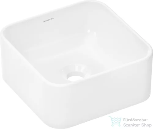 Hansgrohe XUNIVA Q 30x30 cm-es pultra ültethető mosdó csaplyuk-és túlfolyó nélkül,fehér 60167450