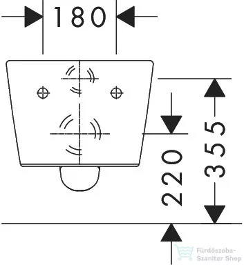 Hansgrohe ELUPURA Q perem nélküli függesztett wc Aquafall Flush öblítéssel,fehér 60194450