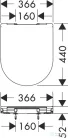 Hansgrohe ELUPURA S lecsapódásgátlós wc ülőke,fehér 60200450