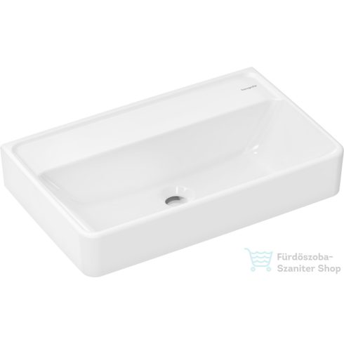 Hansgrohe XANUIA Q Compact 60x37 cm-es mosdó csaplyuk-és túlfolyó nélkül, fehér 60216450