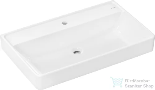 Hansgrohe XANUIA Q 80x48 cm-es mosdó túlfolyó nélkül, fehér 60227450