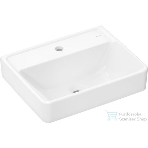 Hansgrohe XANUIA Q 50x39 cm-es mosdó túlfolyó nélkül, fehér 60233450