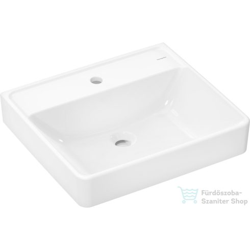Hansgrohe XANUIA Q 55x48 cm-es mosdó túlfolyó nélkül, fehér 60236450
