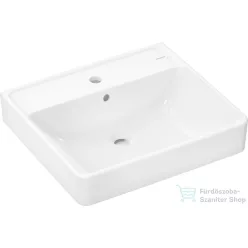   Hansgrohe XANUIA Q 55x48 cm-es pultra ültethető, csiszolt aljú mosdó, fehér 60238450