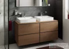 Hansgrohe XANUIA Q 55x48 cm-es pultra ültethető, csiszolt aljú mosdó, fehér 60238450