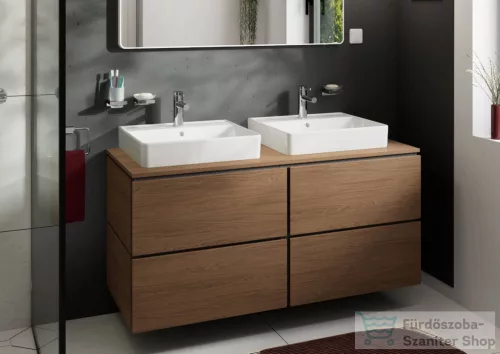 Hansgrohe XANUIA Q 55x48 cm-es pultra ültethető, csiszolt aljú mosdó, fehér 60238450