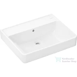  Hansgrohe XANUIA Q 60x48 cm-es pultra ültethető, csiszolt aljú mosdó csaplyuk nélkül, fehér 60244450