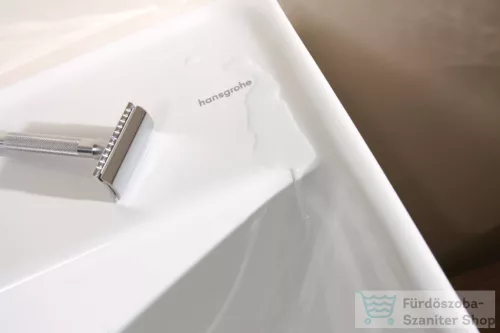 Hansgrohe XANUIA Q 60x48 cm-es pultra ültethető, csiszolt aljú mosdó csaplyuk nélkül, fehér 60244450