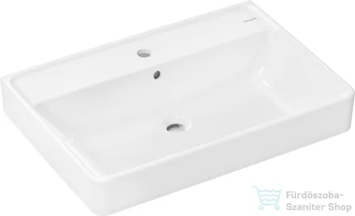 Hansgrohe XANUIA Q 70x48 cm-es pultra ültethető, csiszolt aljú mosdó, fehér 60248450