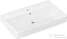Hansgrohe XANUIA Q 80x48 cm-es pultra ültethető, csiszolt aljú mosdó, fehér 60250450