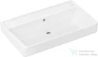 Hansgrohe XANUIA Q 80x48 cm-es pultra ültethető, csiszolt aljú mosdó csaplyuk nélkül, fehér 60251450