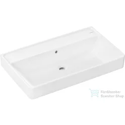   Hansgrohe XANUIA Q 80x48 cm-es pultra ültethető, csiszolt aljú mosdó csaplyuk nélkül, fehér 60251450