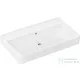 Hansgrohe XANUIA Q 80x48 cm-es pultra ültethető, csiszolt aljú mosdó csaplyuk nélkül, fehér 60251450