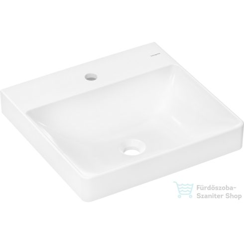 Hansgrohe XELU Q 50x48 cm-es mosdó túlfolyó nélkül, fehér 60316450