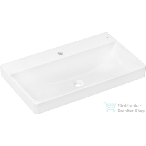 Hansgrohe XELU Q 80x48 cm-es mosdó túlfolyó nélkül, fehér 60318450