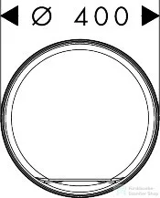 Hansgrohe XUNIVA EVO S 40 cm-es pultra ültethető mosdó, matt fekete 60323670