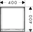 Hansgrohe XUNIVA EVO E 40x40 cm-es pultra ültethető mosdó, matt fehér 60324700