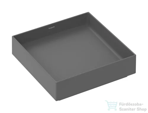 Hansgrohe XUNIVA EVO E 40x40 cm-es pultra ültethető mosdó, matt palaszürke 60324760