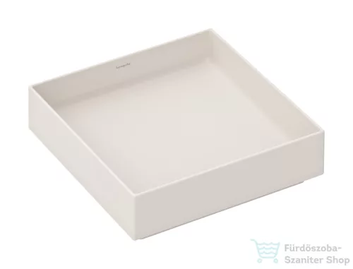 Hansgrohe XUNIVA EVO E 40x40 cm-es pultra ültethető mosdó, matt homok 60324780