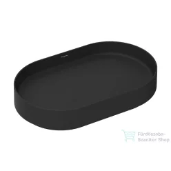   Hansgrohe XUNIVA EVO U 65x40 cm-es pultra ültethető mosdó, matt fekete 60325670