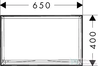 Hansgrohe XUNIVA EVO E 65x40 cm-es pultra ültethető mosdó, fehér 60326450