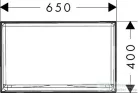 Hansgrohe XUNIVA EVO E 65x40 cm-es pultra ültethető mosdó, matt fekete 60326670