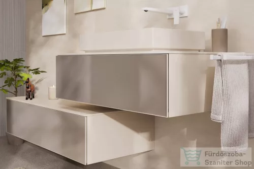 Hansgrohe XUNIVA EVO E 65x40 cm-es pultra ültethető mosdó, matt homok 60326780