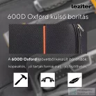 Leziter TraveLux light kabinbőrönd puha levehető kerékkel 55x40x20 cm fekete 608-BL20