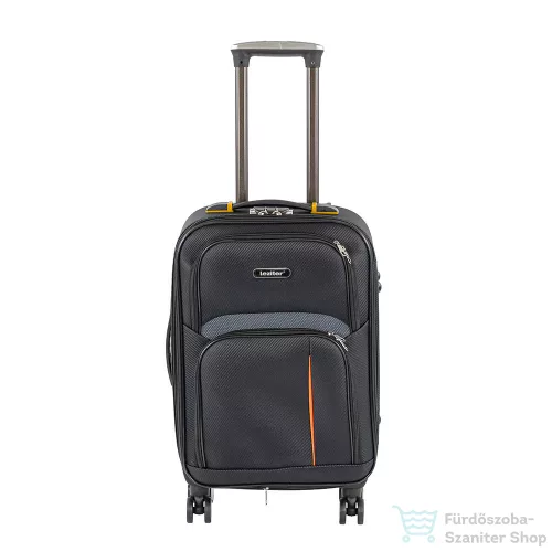 Leziter TraveLux light kabinbőrönd puha levehető kerékkel 55x40x20 cm fekete 608-BL20