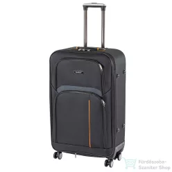   Leziter TraveLux light nagy bőrönd puha 76x50x29 cm fekete 608-BL28