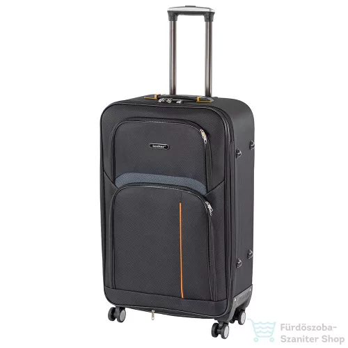 Leziter TraveLux light nagy bőrönd puha 76x50x29 cm fekete 608-BL28