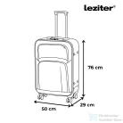 Leziter TraveLux light nagy bőrönd puha 76x50x29 cm fekete 608-BL28
