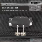Leziter TraveLux light nagy bőrönd puha 76x50x29 cm fekete 608-BL28