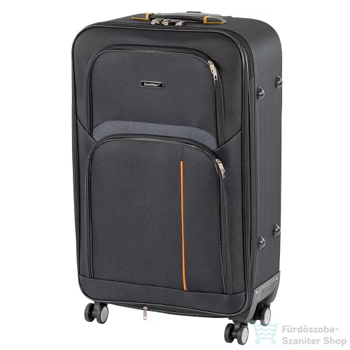 Leziter TraveLux light nagy bőrönd puha 76x50x29 cm fekete 608-BL28