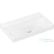 Hansgrohe XELU Q 80x48 cm-es csiszolt aljú pultra ültethető mosdó csaplyuk nélkül, Smartclean bevonattal, fehér 61023450