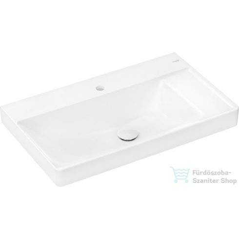 Hansgrohe XELU Q Smartclean 80x48 cm-es fali mosdó jobb oldali széles szegéllyel,túlfolyó nélkül,fehér 61024450