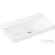 Hansgrohe XELU Q 80x48 cm-es csiszolt aljú, beépíthető mosdó csaplyuk nélkül, jobbos pulttal, Smartclean bevonattal, fehér 61029450