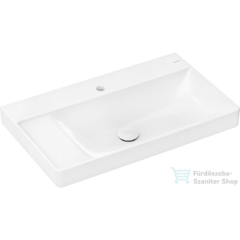 Hansgrohe XELU Q Smartclean 80x48 cm-es fali mosdó bal oldali széles szegéllyel,túlfolyó nélkül,fehér 61030450