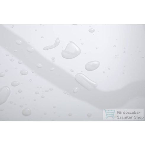 Hansgrohe XELU Q 80x48 cm-es csiszolt aljú, beépíthető mosdó balos pulttal, Smartclean bevonattal, fehér 61033450