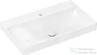 Hansgrohe XELU Q 80x48 cm-es pultra ültethető mosdó 2 furattal, bal oldali pulttal, Smartclean bevonattal, fehér 61034450