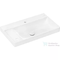   Hansgrohe XELU Q 80x48 cm-es pultra ültethető mosdó 2 furattal, bal oldali pulttal, Smartclean bevonattal, fehér 61034450