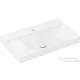 Hansgrohe XELU Q 80x48 cm-es pultra ültethető mosdó 2 furattal, bal oldali pulttal, Smartclean bevonattal, fehér 61034450